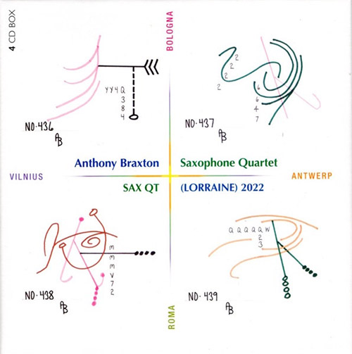 Braxton, Anthony Saxophone Quartet: Sax QT (Lorraine) 2022 [4 CDs] (I Dischi di Angelica)