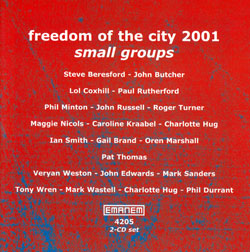 Various Artists: Freedom of the City 2001 - small groups [2 CDs] (Emanem)