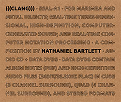 Bartlett, Nathaniel: (((Clang))) [CD + DVD]