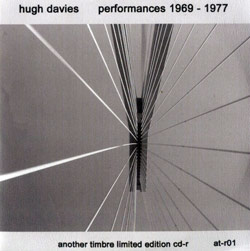 Davies, Hugh : Performances 1969 - 1977